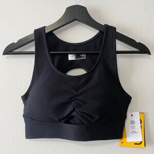 NWT Lolë Black Organic Cotton Bra